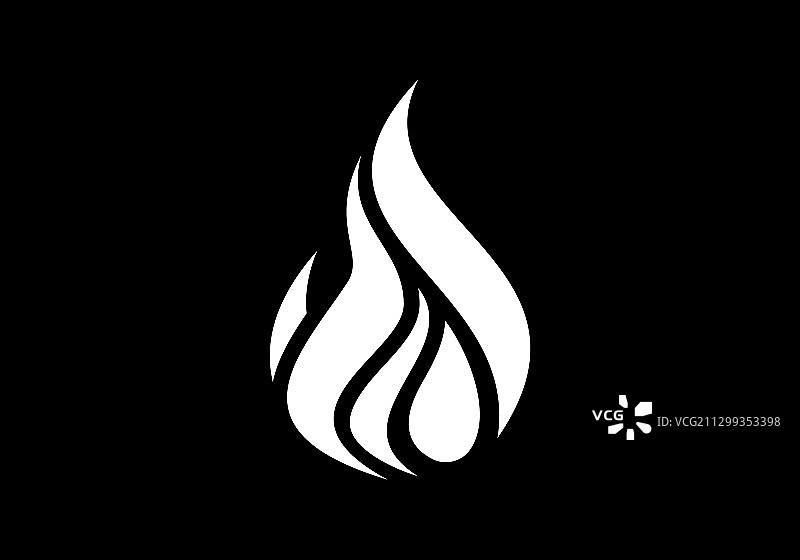 火焰Logo设计：火图标，油气工业图片素材