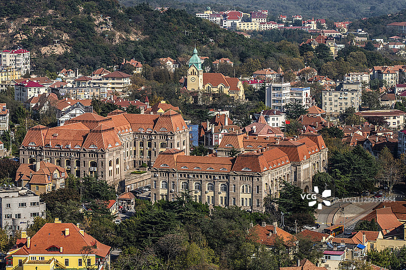 德国统治时期的青岛德国总督府图片素材