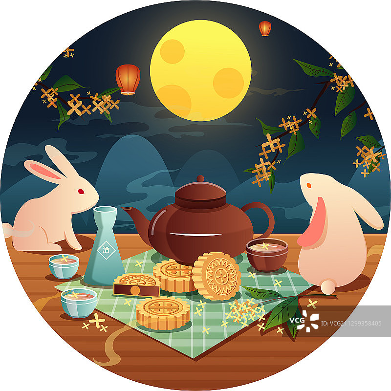 中秋节节日海报图片素材