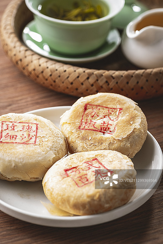 传统苏式月饼图片素材