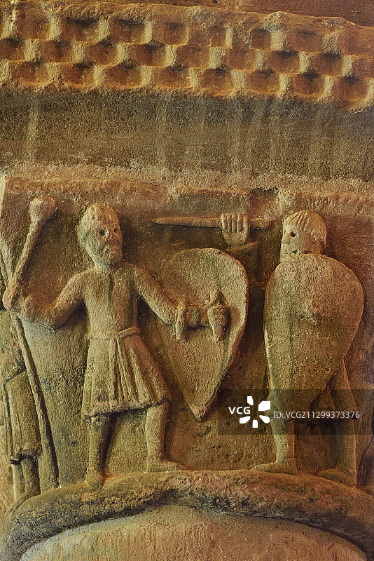 法国阿韦龙埃斯帕利翁佩尔斯罗马式教堂，联合国教科文组织世界遗产图片素材