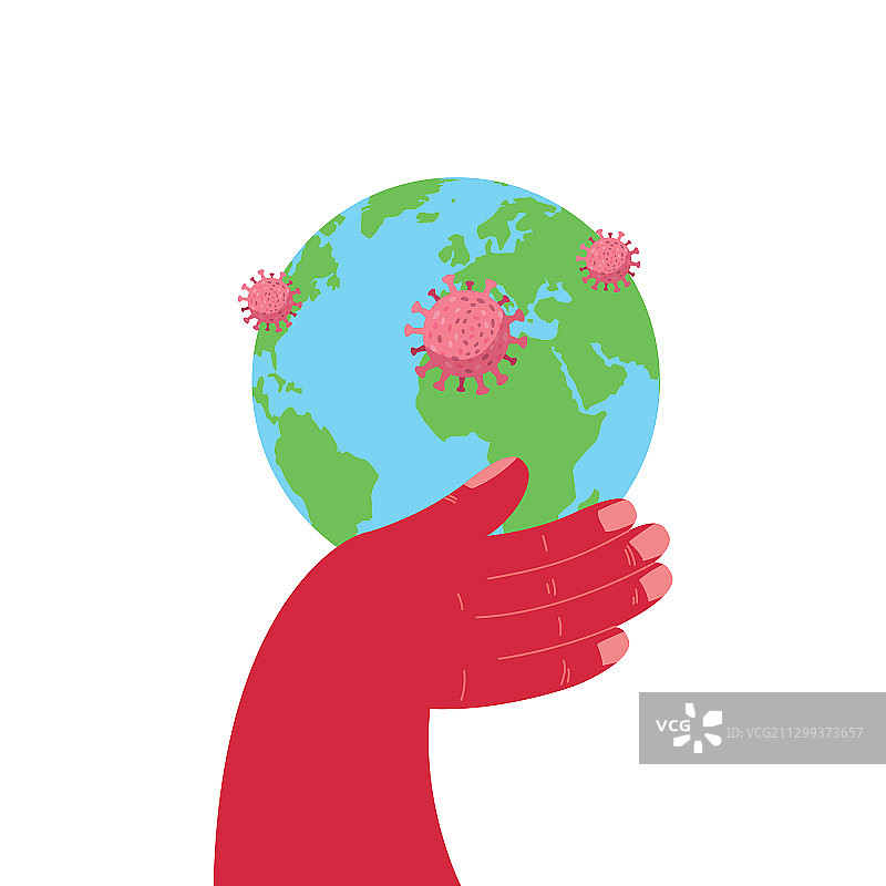 新型冠状病毒全球警报图片素材