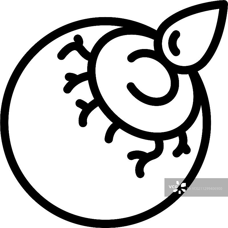 眼部护理图标轮廓样式图片素材