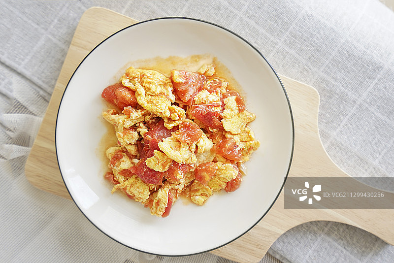 番茄炒蛋家常菜图片素材