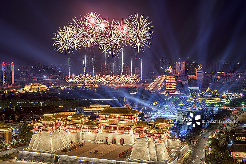 火树银花不夜天图片素材