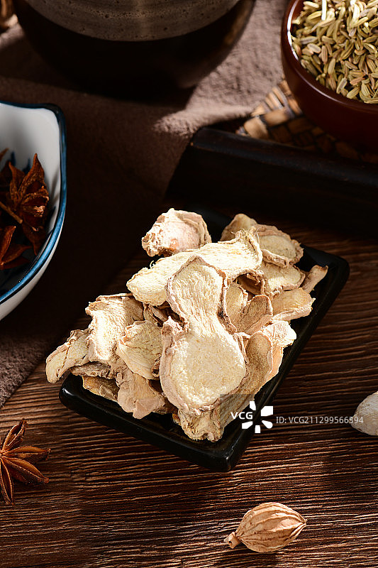 干姜片图片素材