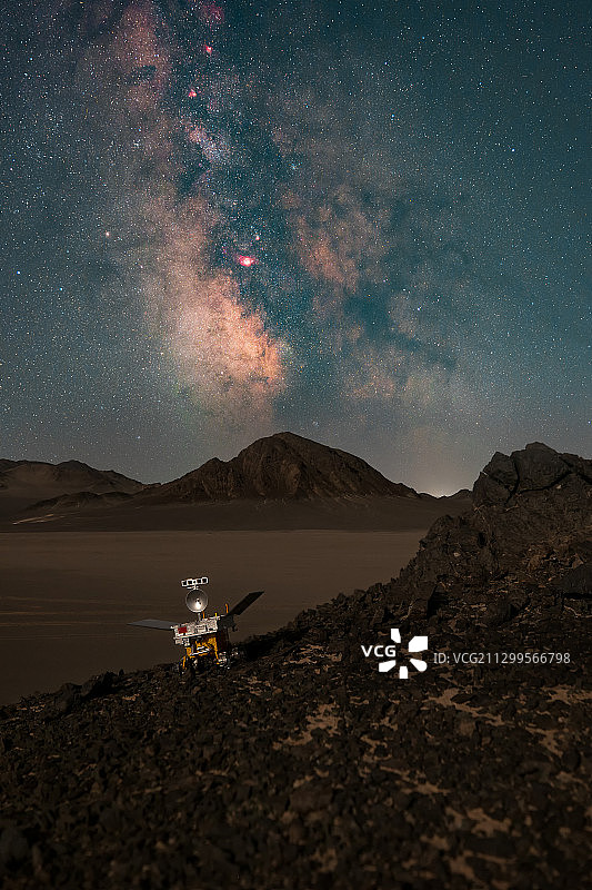 探索 天空部分赤道仪4min曝光 地景部分2张2min长曝景图片素材