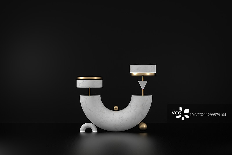 电商背景图，三维图形图片素材