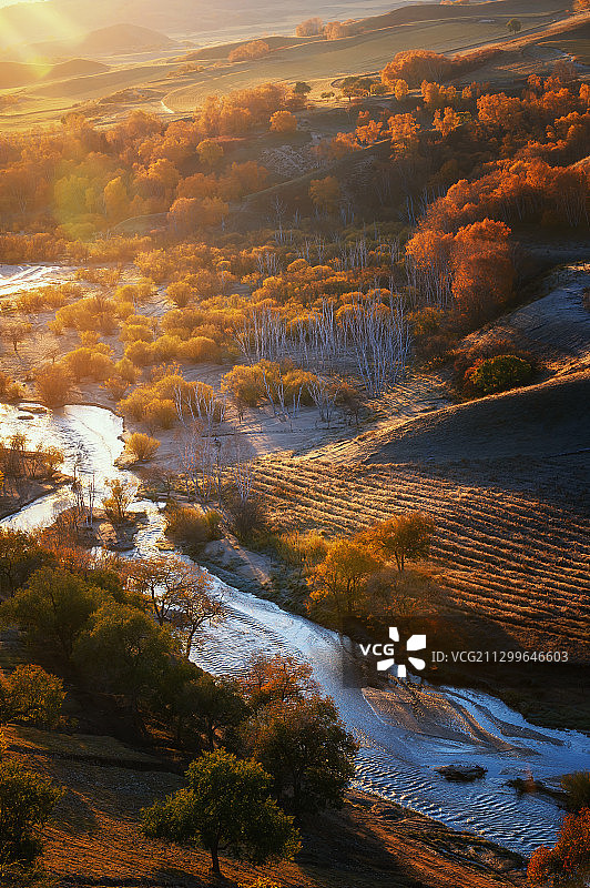 中国河北承德坝上草原秋季风光图片素材