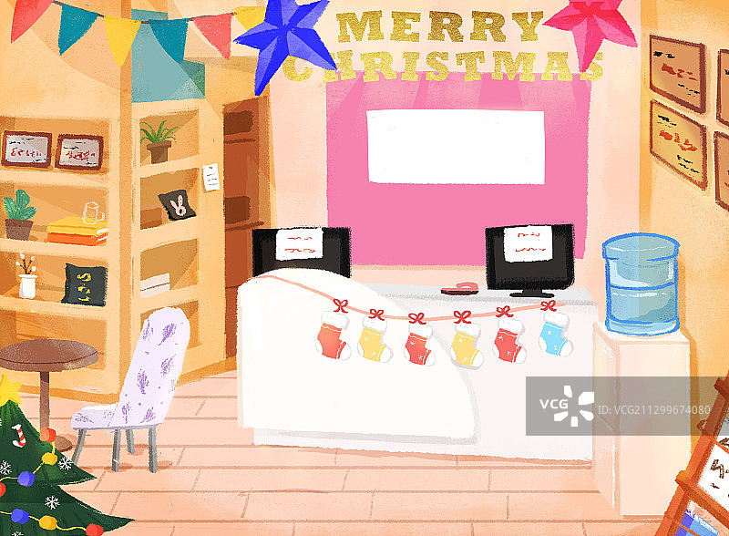 圣诞节无人图片素材