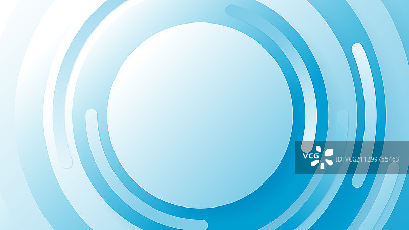 冰蓝色同心圆环形渐变背景图片素材
