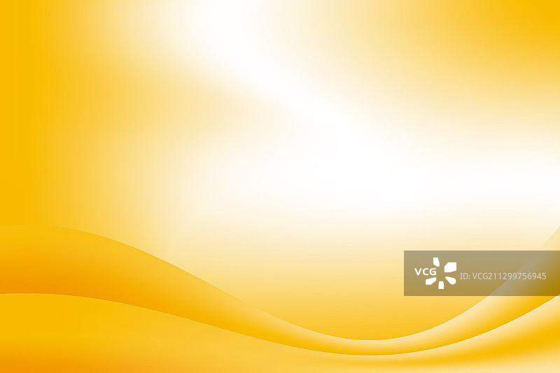 抽象清新模糊黄色平滑波浪背景图片素材