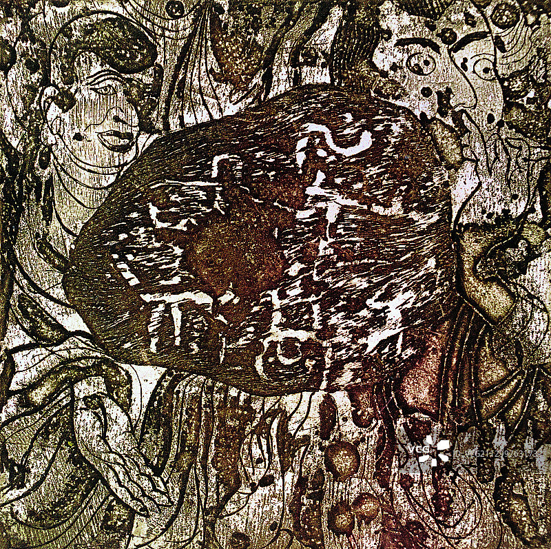 铜版画《怀古.NO3》图片素材