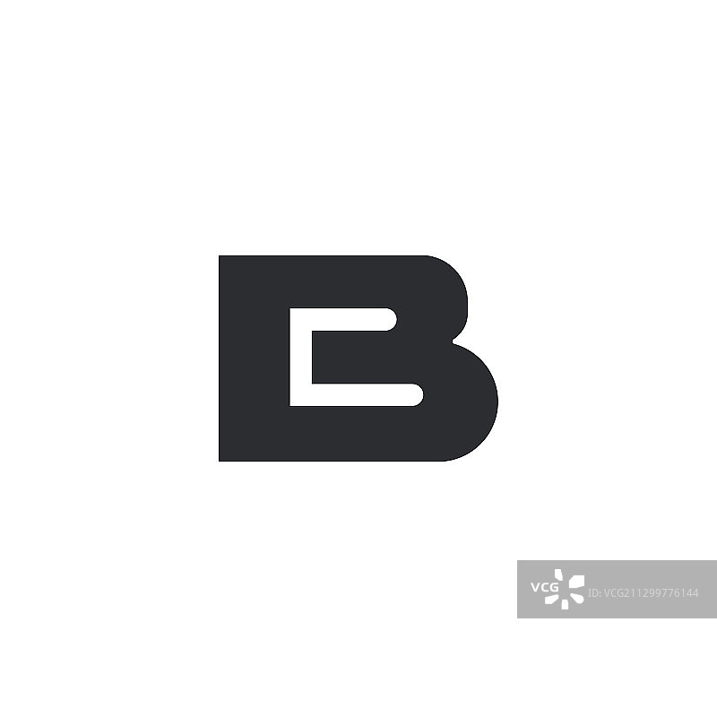 BC或CB首字母标志设计模板图片素材