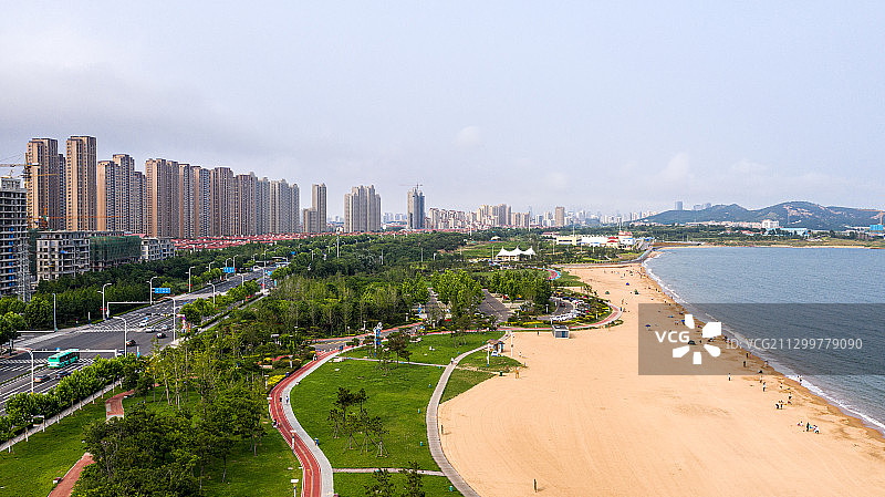 山东省青岛市黄岛区世茂滨海公园图片素材