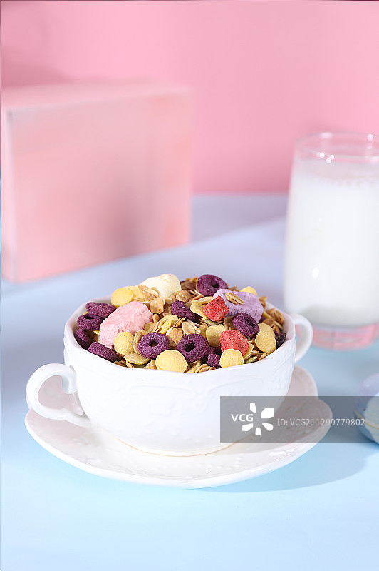 营养早餐麦片图片素材