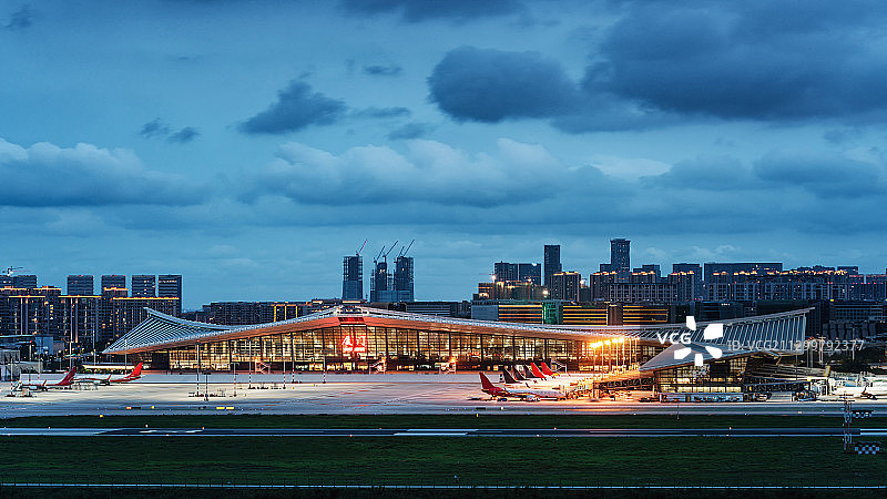 厦门城市风光-厦门机场T4航站楼图片素材