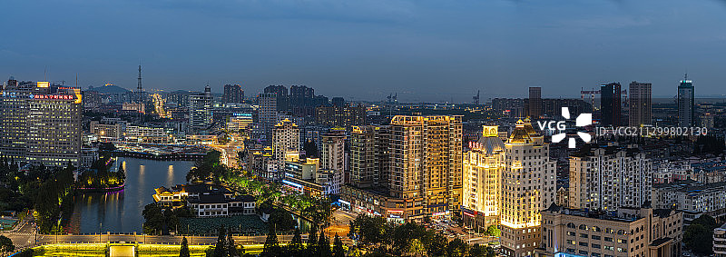 暮归濠河图片素材