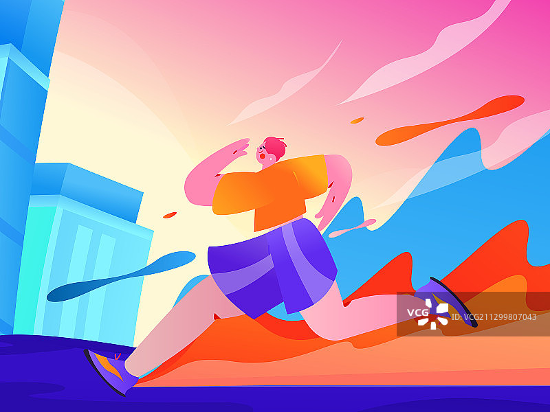 跑步的人图片素材