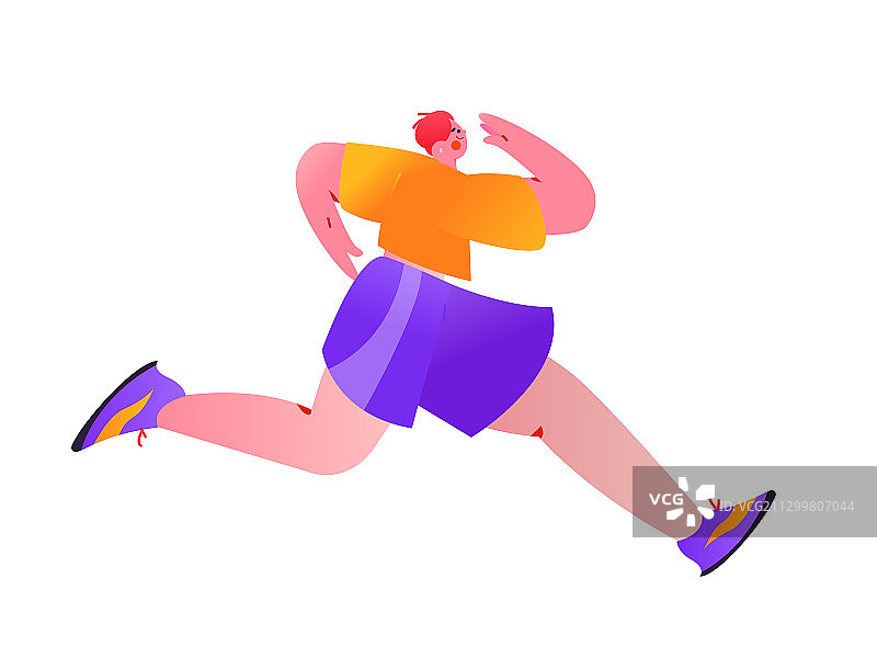 跑步的人图片素材