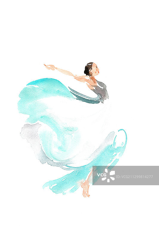 优美的舞者图片素材