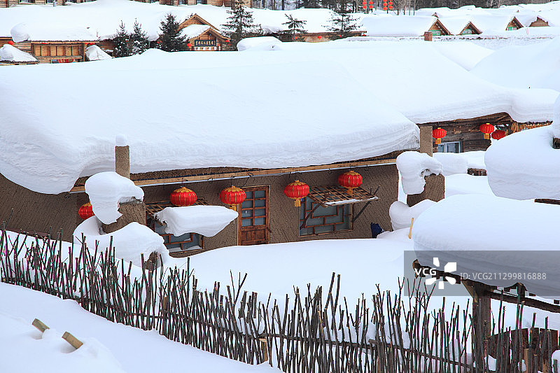 中国黑龙江雪乡图片素材