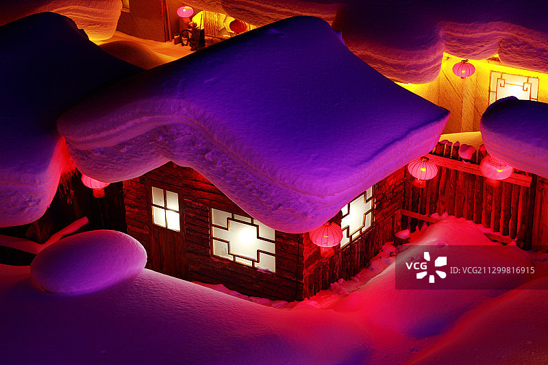中国黑龙江雪乡图片素材