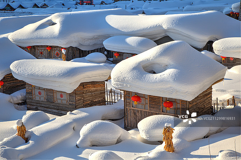 中国黑龙江雪乡图片素材