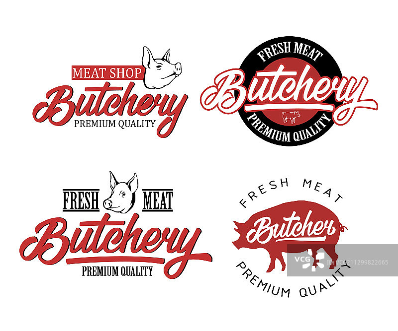 肉店标签图片素材