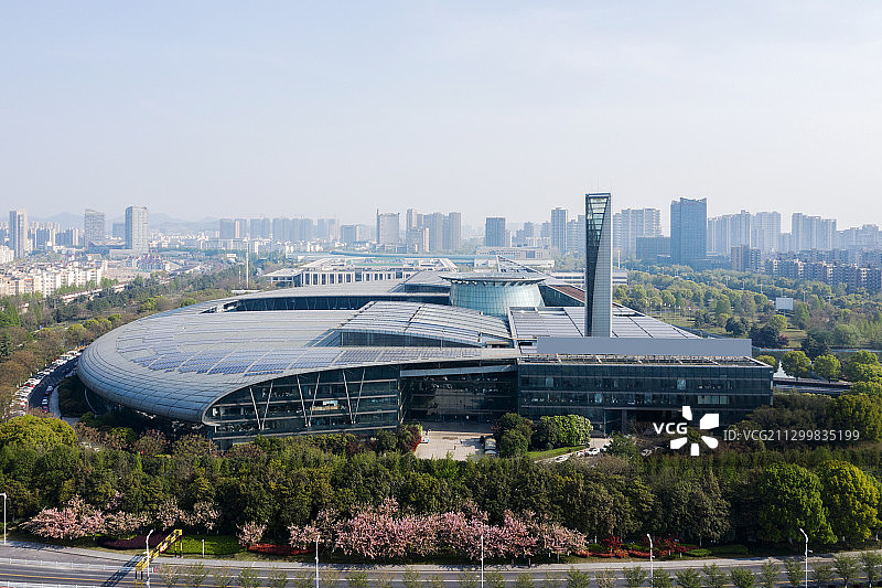 航拍杭州滨江海创园图片素材