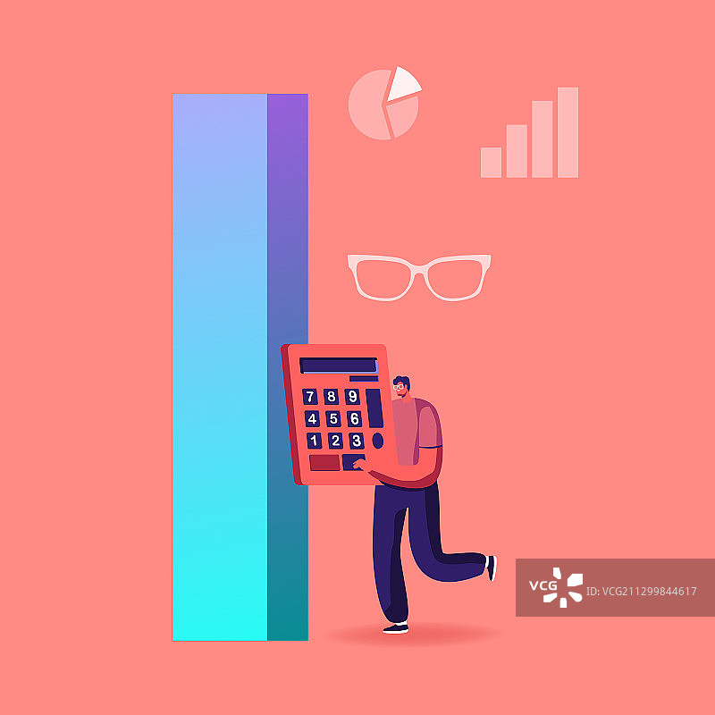 审计或科学统计管理员概念图片素材