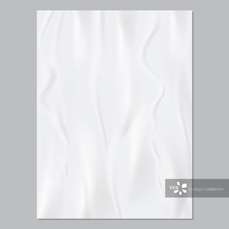 现代风格的逼真褶皱纸模板图片素材