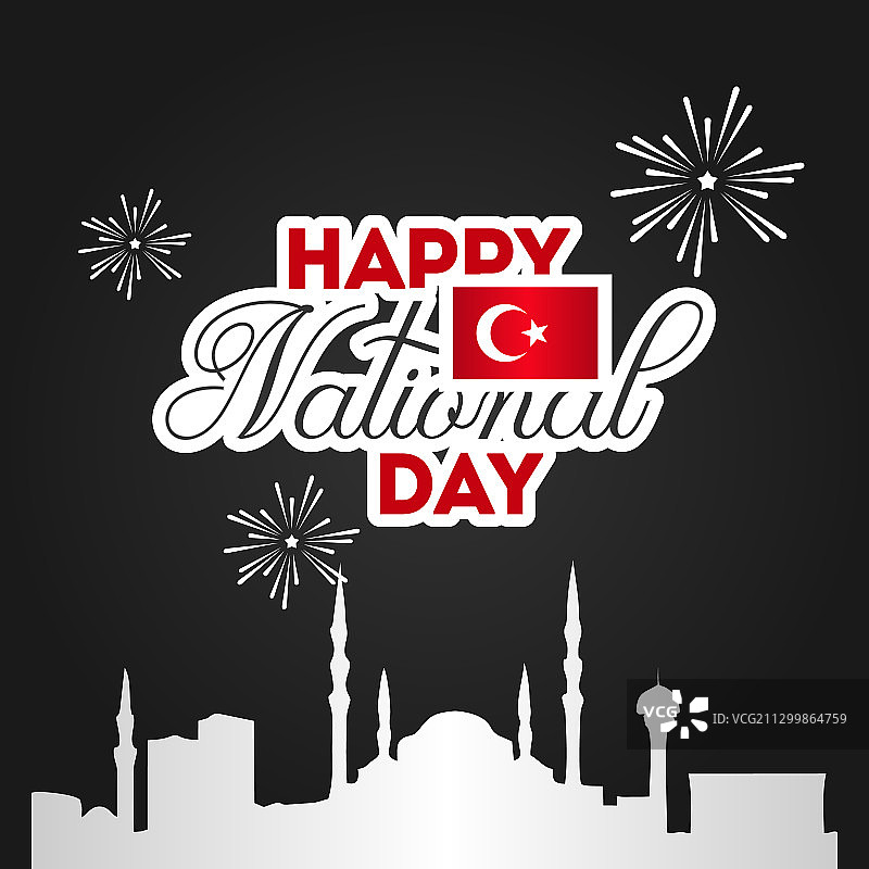 土耳其独立日设计图片素材