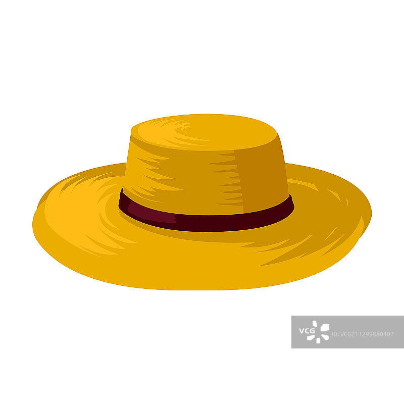 夏季帽子卡通图标图片素材