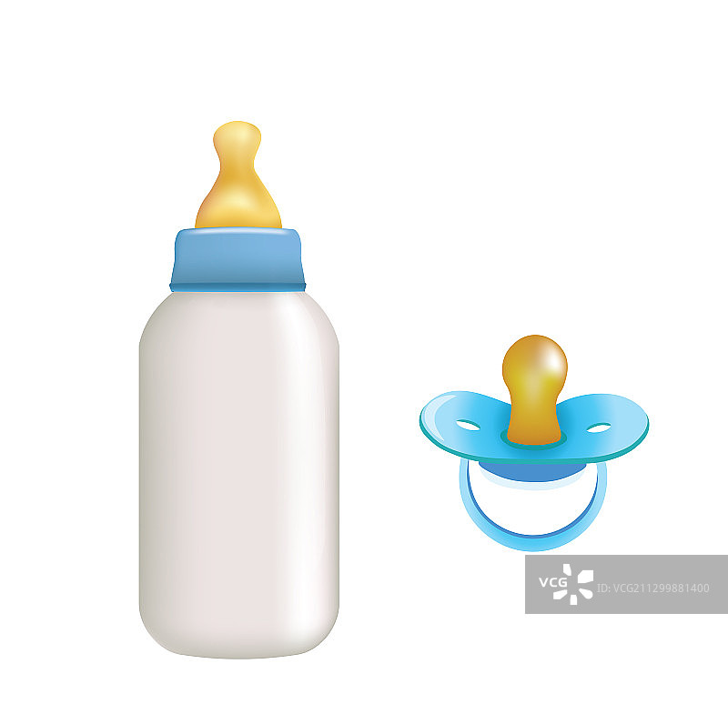 奶瓶和奶嘴图片素材