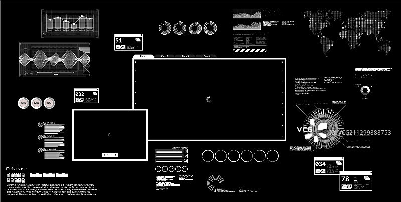 未来主义风格的80-90年代PC图片素材