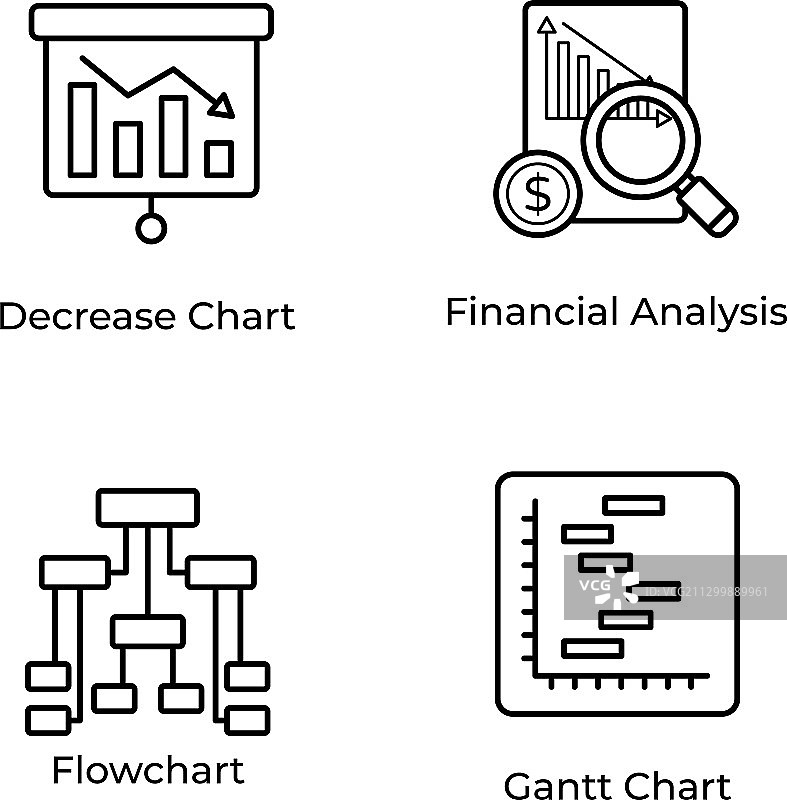 数据可视化线性组合图片素材