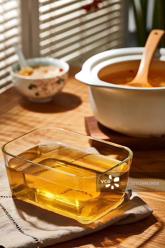 秋梨汤撞奶图片素材