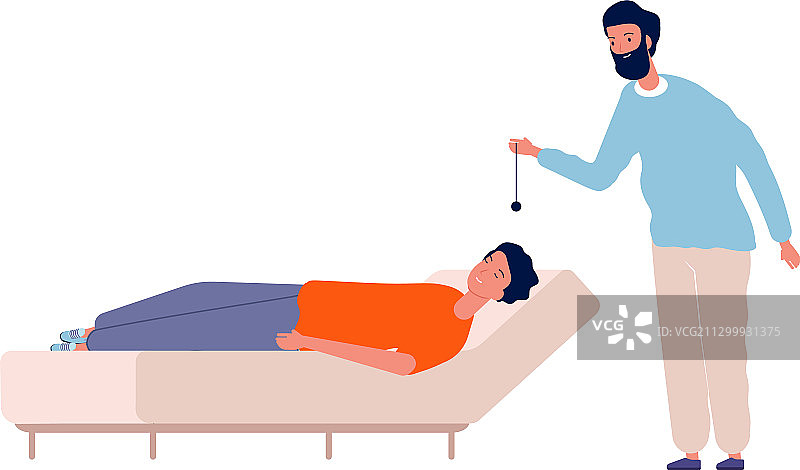 心理治疗师与患者的催眠疗程图片素材