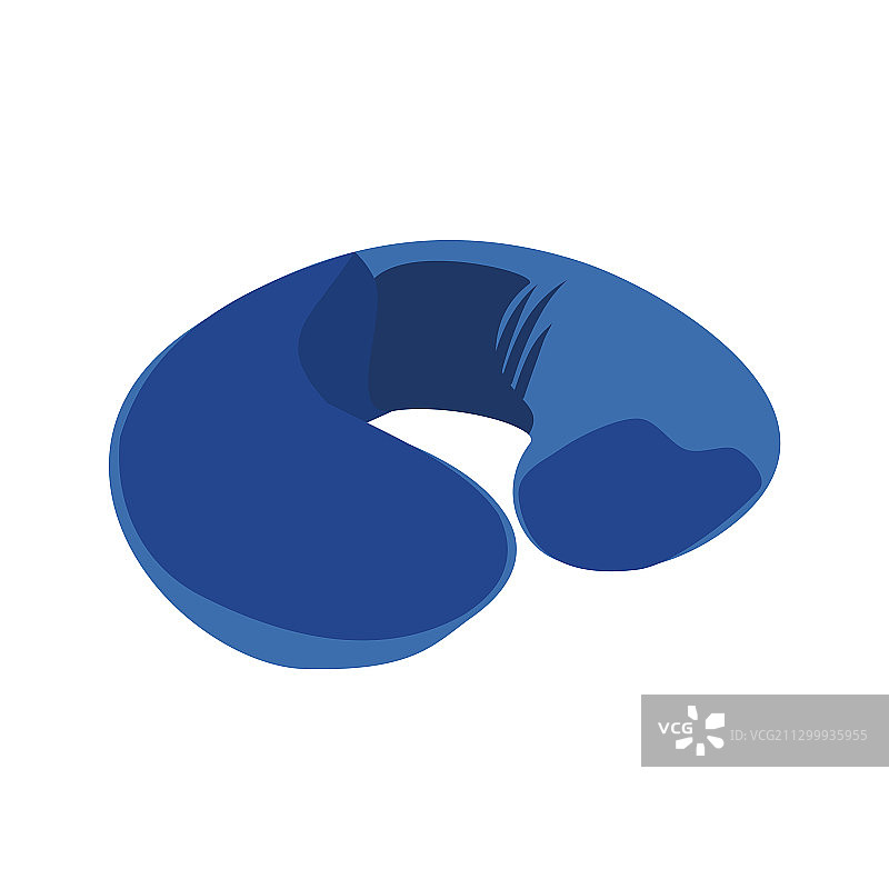 颈部扁平枕头图片素材