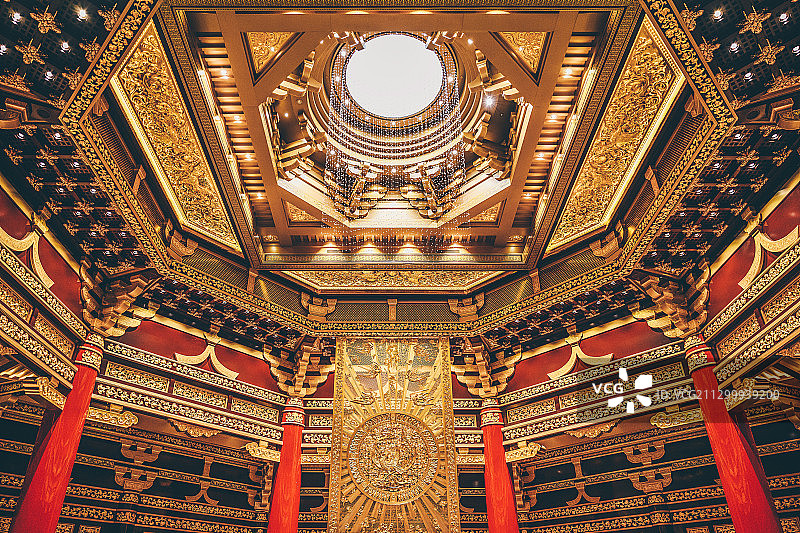 河南洛阳明堂建筑内部图片素材