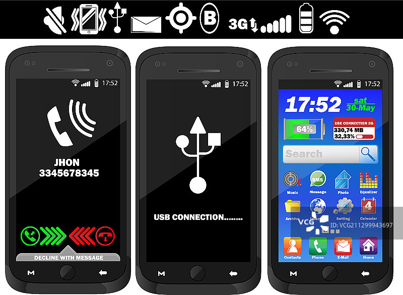 真实智能手机第三版图片素材