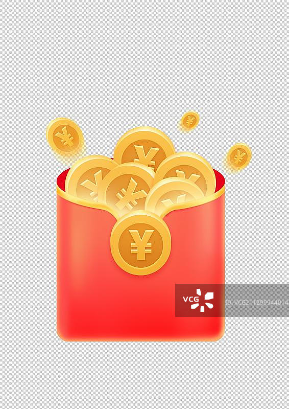 红包金币图片素材