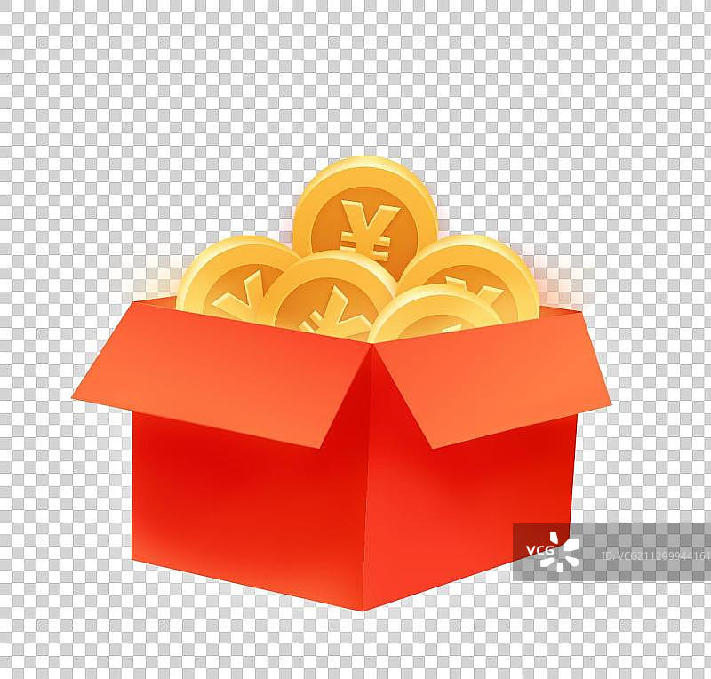 开箱金币图片素材