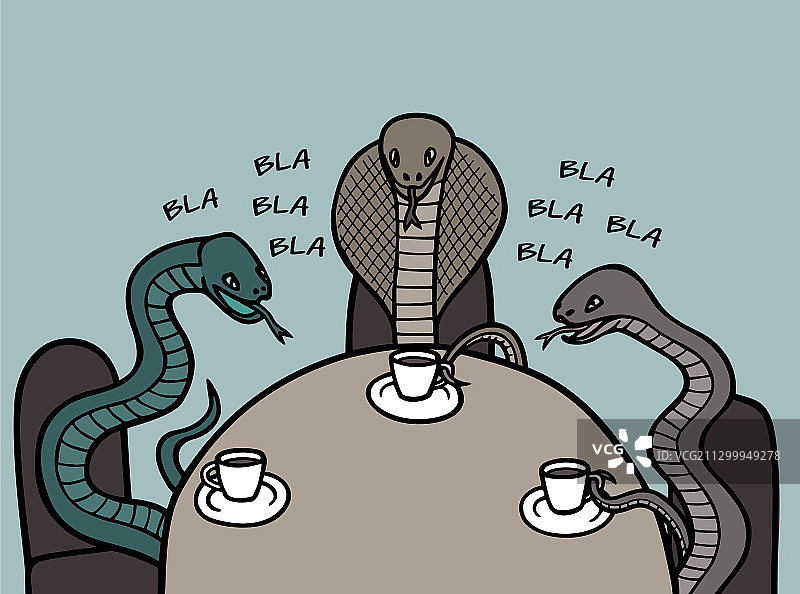 毒蛇之间的交流图片素材