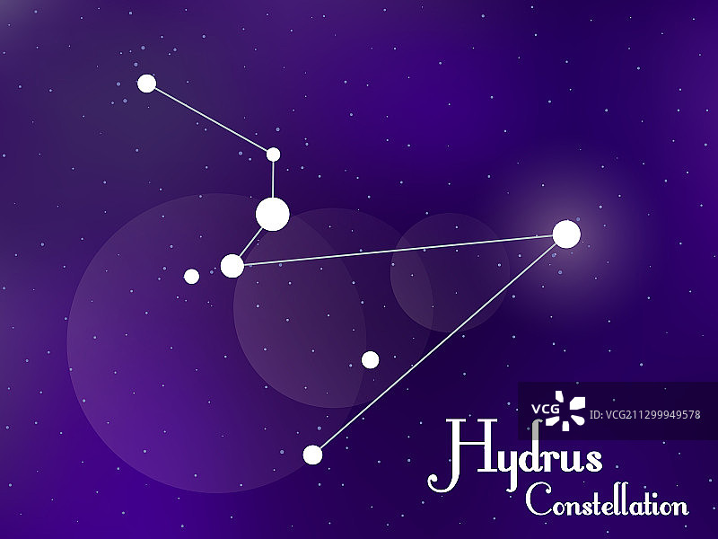 水蛇座星夜星空图片素材