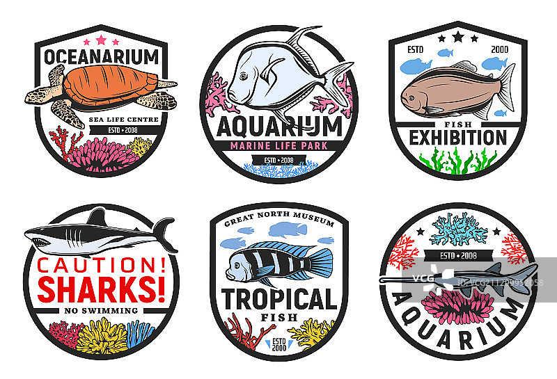 异域热带海洋鱼类水族馆展览图片素材