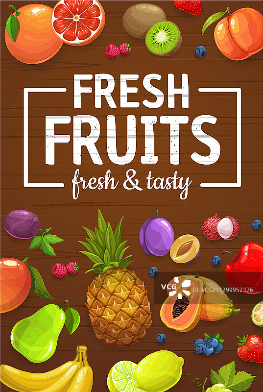 农场收获的有机水果和浆果图片素材