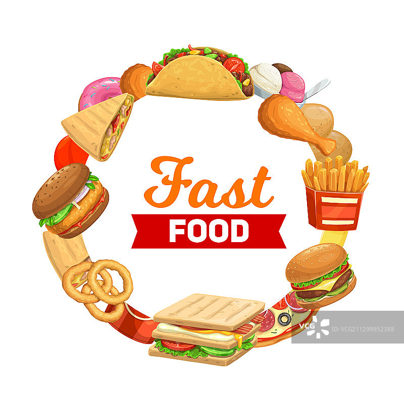 快餐小酒馆汉堡三明治和甜点图片素材