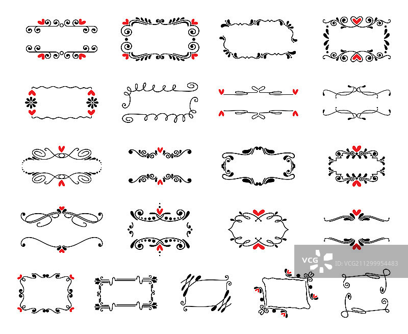 多种装饰边框合集图片素材